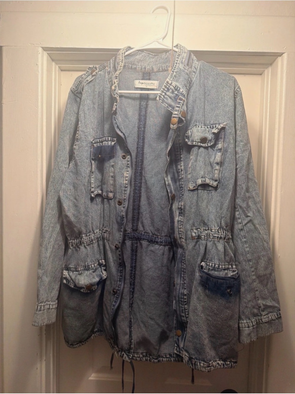 Impressions Light Blue Denim Utility Jacket